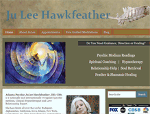 Tablet Screenshot of juleehawkfeather.com